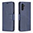 Coque Portefeuille Livre Cuir Etui Clapet B04F pour Samsung Galaxy A04s Bleu