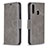 Coque Portefeuille Livre Cuir Etui Clapet B04F pour Samsung Galaxy A20s Gris