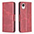 Coque Portefeuille Livre Cuir Etui Clapet B04F pour Samsung Galaxy A23 5G SC-56C Rouge
