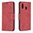 Coque Portefeuille Livre Cuir Etui Clapet B04F pour Samsung Galaxy A30 Rouge