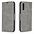 Coque Portefeuille Livre Cuir Etui Clapet B04F pour Samsung Galaxy A30S Gris