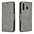 Coque Portefeuille Livre Cuir Etui Clapet B04F pour Samsung Galaxy A40s Gris