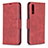 Coque Portefeuille Livre Cuir Etui Clapet B04F pour Samsung Galaxy A50 Rouge