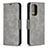 Coque Portefeuille Livre Cuir Etui Clapet B04F pour Samsung Galaxy A52 4G Gris