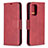 Coque Portefeuille Livre Cuir Etui Clapet B04F pour Samsung Galaxy A52s 5G Rouge