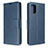 Coque Portefeuille Livre Cuir Etui Clapet B04F pour Samsung Galaxy A71 4G A715 Bleu
