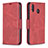 Coque Portefeuille Livre Cuir Etui Clapet B04F pour Samsung Galaxy M20 Rouge