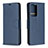 Coque Portefeuille Livre Cuir Etui Clapet B04F pour Samsung Galaxy Note 20 Ultra 5G Bleu