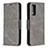 Coque Portefeuille Livre Cuir Etui Clapet B04F pour Samsung Galaxy S20 FE (2022) 5G Gris