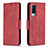 Coque Portefeuille Livre Cuir Etui Clapet B04F pour Vivo V21e 5G Rouge