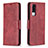 Coque Portefeuille Livre Cuir Etui Clapet B04F pour Vivo Y53s NFC Rouge