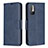 Coque Portefeuille Livre Cuir Etui Clapet B04F pour Xiaomi POCO M3 Pro 5G Bleu