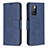 Coque Portefeuille Livre Cuir Etui Clapet B04F pour Xiaomi Redmi 10 (2022) Bleu