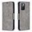 Coque Portefeuille Livre Cuir Etui Clapet B04F pour Xiaomi Redmi Note 11 4G (2021) Gris