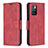 Coque Portefeuille Livre Cuir Etui Clapet B04F pour Xiaomi Redmi Note 11 4G (2021) Rouge