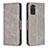 Coque Portefeuille Livre Cuir Etui Clapet B04F pour Xiaomi Redmi Note 11 4G (2022) Gris