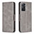 Coque Portefeuille Livre Cuir Etui Clapet B04F pour Xiaomi Redmi Note 11 Pro 4G Gris