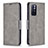 Coque Portefeuille Livre Cuir Etui Clapet B04F pour Xiaomi Redmi Note 11T 5G Gris