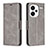 Coque Portefeuille Livre Cuir Etui Clapet B04F pour Xiaomi Redmi Note 13 Pro+ Plus 5G Gris