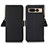 Coque Portefeuille Livre Cuir Etui Clapet B04H pour Google Pixel 7 Pro 5G Noir