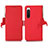 Coque Portefeuille Livre Cuir Etui Clapet B04H pour Sony Xperia 10 IV Rouge