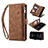 Coque Portefeuille Livre Cuir Etui Clapet B04S pour Samsung Galaxy S20 Ultra 5G Marron