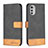 Coque Portefeuille Livre Cuir Etui Clapet B05F pour Motorola Moto E32s Noir