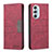 Coque Portefeuille Livre Cuir Etui Clapet B05F pour Motorola Moto Edge Plus (2022) 5G Rouge