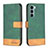 Coque Portefeuille Livre Cuir Etui Clapet B05F pour Motorola Moto Edge S30 5G Vert