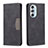 Coque Portefeuille Livre Cuir Etui Clapet B05F pour Motorola Moto Edge X30 5G Noir