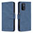 Coque Portefeuille Livre Cuir Etui Clapet B05F pour Oppo A54 5G Bleu