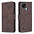 Coque Portefeuille Livre Cuir Etui Clapet B05F pour Realme C21 Marron