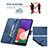 Coque Portefeuille Livre Cuir Etui Clapet B05F pour Samsung Galaxy A22s 5G Petit