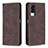 Coque Portefeuille Livre Cuir Etui Clapet B05F pour Vivo Y51A Marron