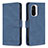 Coque Portefeuille Livre Cuir Etui Clapet B05F pour Xiaomi Poco F3 5G Bleu