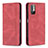 Coque Portefeuille Livre Cuir Etui Clapet B05F pour Xiaomi Redmi Note 10 5G Rouge