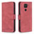 Coque Portefeuille Livre Cuir Etui Clapet B05F pour Xiaomi Redmi Note 9 Rouge