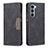 Coque Portefeuille Livre Cuir Etui Clapet B06F pour Motorola Moto Edge S30 5G Noir