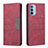 Coque Portefeuille Livre Cuir Etui Clapet B06F pour Motorola Moto G31 Rouge