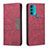 Coque Portefeuille Livre Cuir Etui Clapet B06F pour Motorola Moto G71 5G Rouge