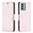 Coque Portefeuille Livre Cuir Etui Clapet B06F pour Nokia G22 Or Rose