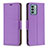 Coque Portefeuille Livre Cuir Etui Clapet B06F pour Nokia G22 Violet