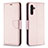 Coque Portefeuille Livre Cuir Etui Clapet B06F pour Samsung Galaxy A04s Or Rose