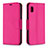 Coque Portefeuille Livre Cuir Etui Clapet B06F pour Samsung Galaxy A10e Rose Rouge