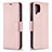 Coque Portefeuille Livre Cuir Etui Clapet B06F pour Samsung Galaxy A12 5G Or Rose