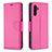 Coque Portefeuille Livre Cuir Etui Clapet B06F pour Samsung Galaxy A13 5G Rose Rouge