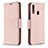 Coque Portefeuille Livre Cuir Etui Clapet B06F pour Samsung Galaxy A20s Or Rose