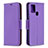 Coque Portefeuille Livre Cuir Etui Clapet B06F pour Samsung Galaxy A21s Violet