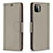 Coque Portefeuille Livre Cuir Etui Clapet B06F pour Samsung Galaxy A22 5G Gris