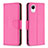 Coque Portefeuille Livre Cuir Etui Clapet B06F pour Samsung Galaxy A23s Rose Rouge